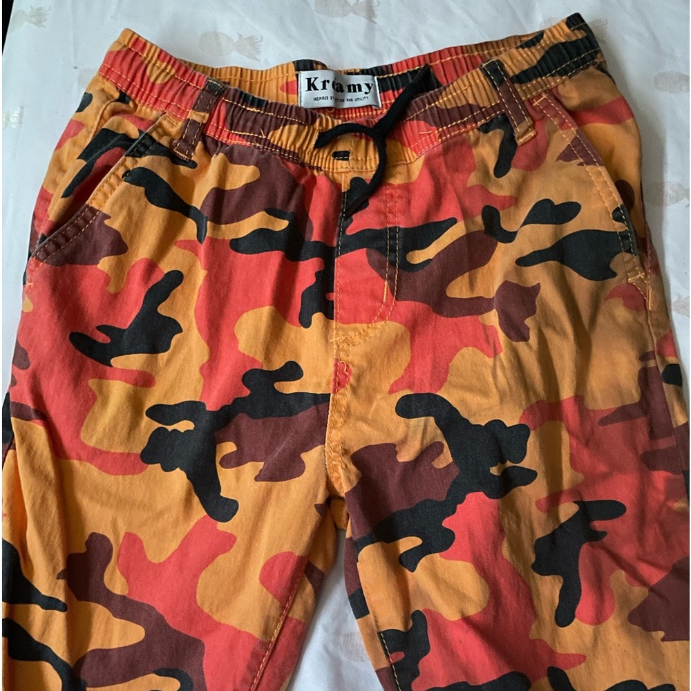 Orange Combat pants